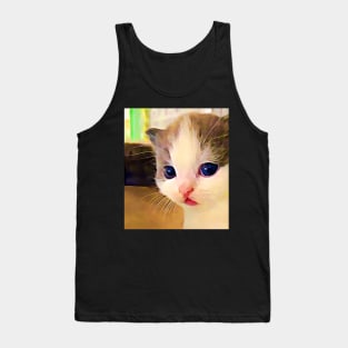 illegally smol baby kitty Tank Top